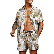 Camicia abbottonatura più breve da uomo in due parti e adattamento adatto a cortometraggi-4