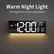 16-Zoll RGB Digitaler Wand- und Tischwecker mit Fernbedienung – Lumeris 1
