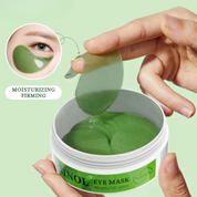 Maschera occhi idratante e rassodante, confezione da 60 pezzi, gel verde, trattamento antirughe, cura della pelle, riduzione occhiaie.