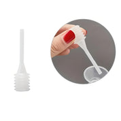 Dosatore in plastica bianca per miele, con impugnatura ergonomica. Ideale per versare miele senza gocciolare. Accessorio cucina pratico e igienico.