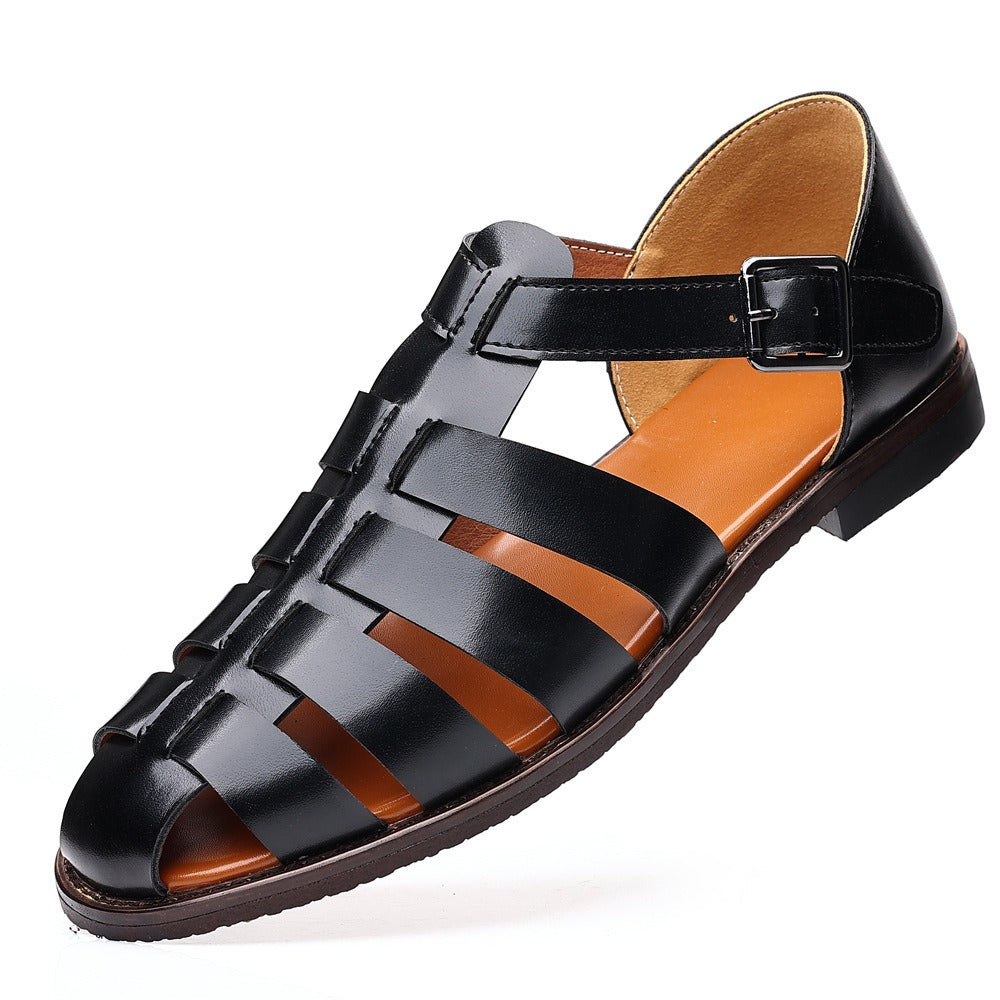 Orthopedische damessandalen AVA | Chique bruine en witte zomersandalen voor dames voor een moeiteloze stijl