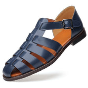 Orthopedische damessandalen AVA | Chique bruine en witte zomersandalen voor dames voor een moeiteloze stijl