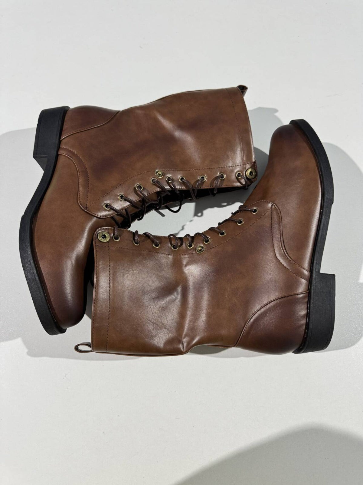 Bottes rétro à lacets pour femme | Design pliable à la cheville pour l'été