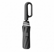 Automatic folding wind-resistant umbrella with large buckle handle - compact and sturdy