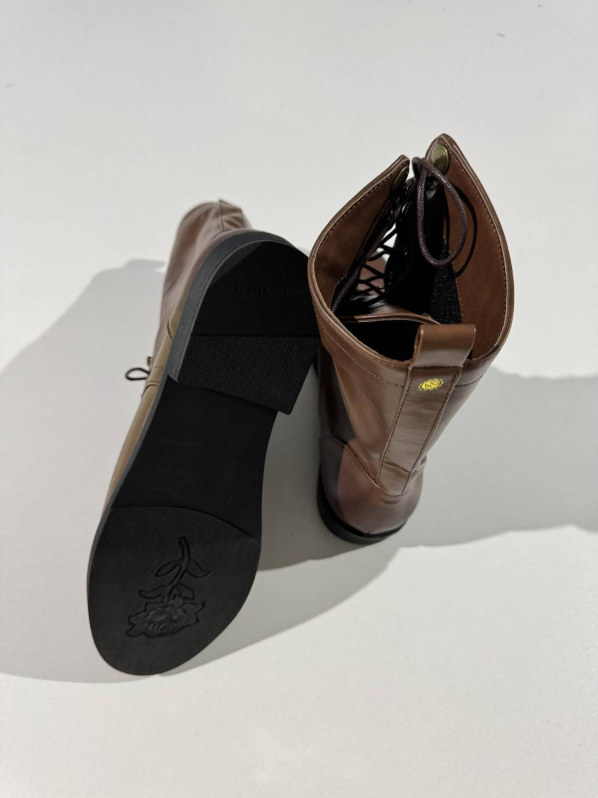 Bottes rétro à lacets pour femme | Design pliable à la cheville pour l'été