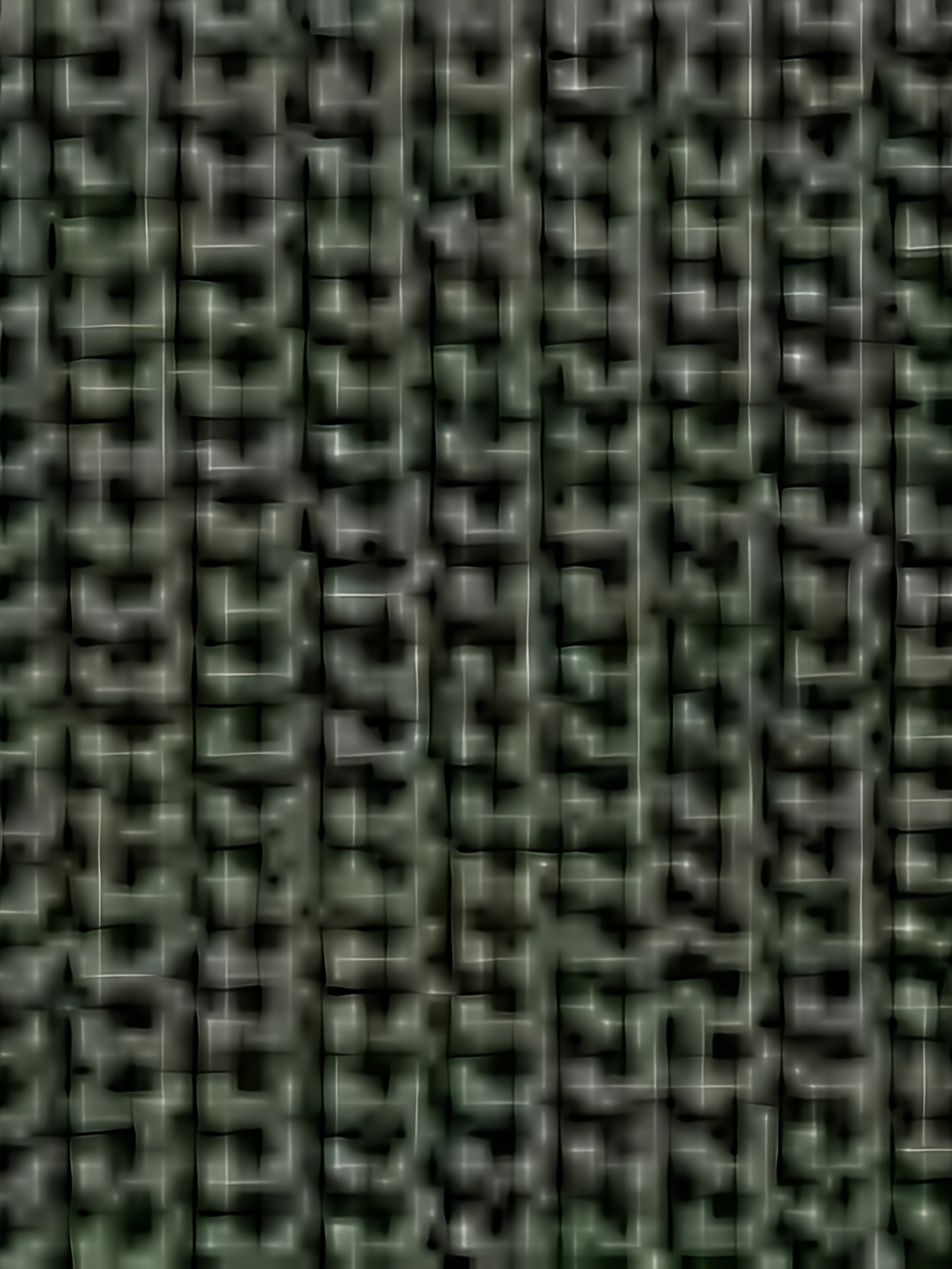 Intreccio tessuto verde scuro, texture robusta e resistente, ideale per arredamento e design d'interni. Materiale di alta qualità.