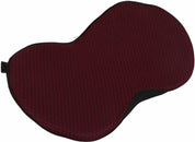Cuscino ergonomico rosso scuro per sedia, design a forma di farfalla, supporto lombare, tessuto traspirante, ideale per ufficio e auto.
