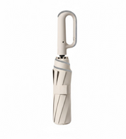 Automatic folding wind-resistant umbrella with large buckle handle - compact and sturdy