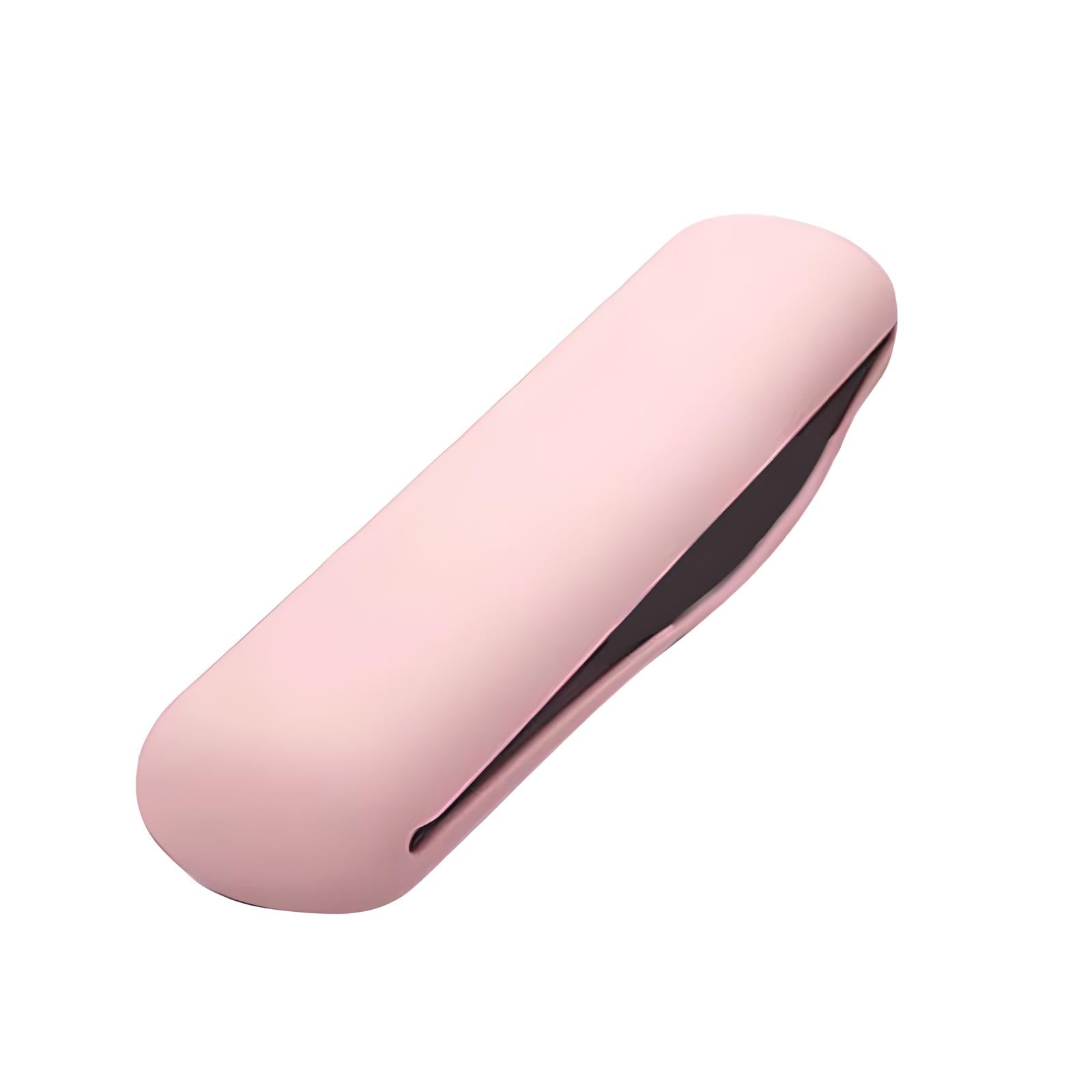 Clip per capelli rosa in plastica, design minimalista e moderno, accessorio moda donna, fermaglio elegante per acconciature, stile versatile.
