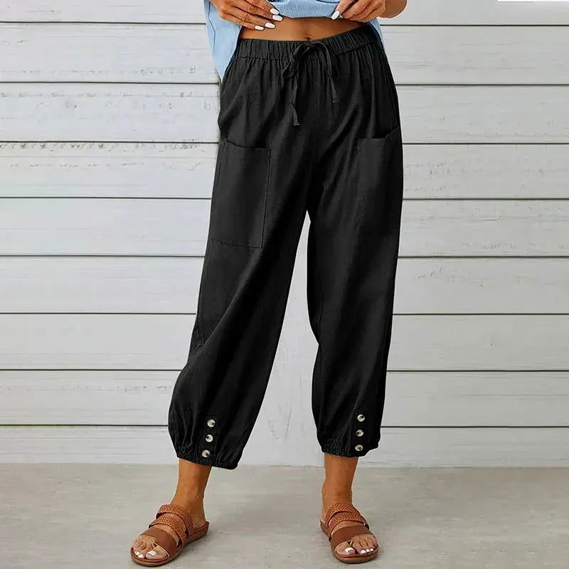 AYLA | Stylish & Breathable Linen Trousers for Ultimate Comfort - Lizabella Fashion - - - AYLA | Stylish & Breathable Linen Trousers for Ultimate Comfort - Lizabella Fashion - #tag1# - #tag2#