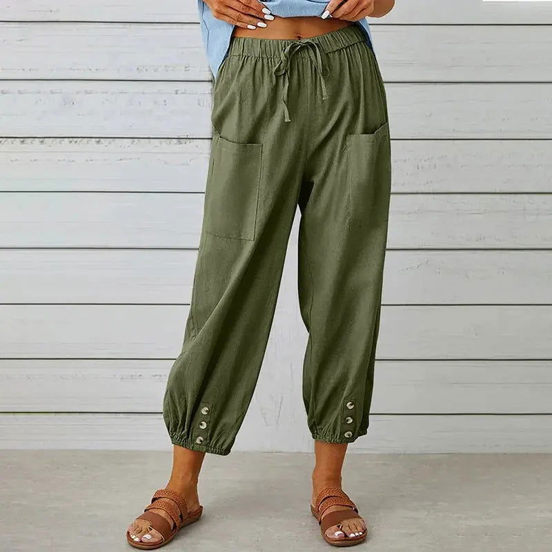 AYLA | Stylish & Breathable Linen Trousers for Ultimate Comfort - Lizabella Fashion - - - AYLA | Stylish & Breathable Linen Trousers for Ultimate Comfort - Lizabella Fashion - #tag1# - #tag2#