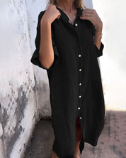 Abito Chemisier Boho per Donna - Elegante e Comodo per l'Estate 1