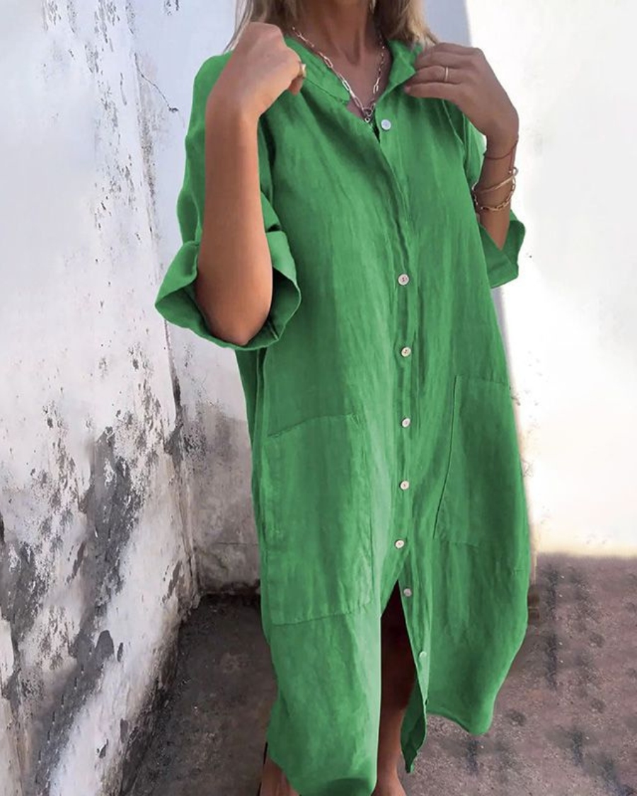 Abito Chemisier Boho per Donna - Elegante e Comodo per l'Estate 3