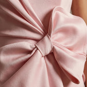 Abito Da Cocktail Donna Midi Elegante Senza Maniche Con Fiocco Per Matrimoni E Feste 3