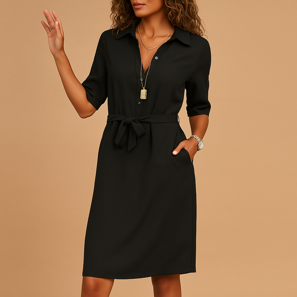 Abito Donna Elegante Aderente Moderno per Ufficio e Serata - Vestiti Eleganti Donna Versatili 0