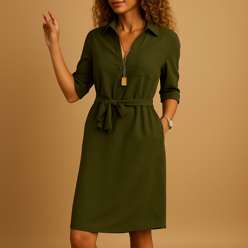 Abito Donna Elegante Aderente Moderno per Ufficio e Serata - Vestiti Eleganti Donna Versatili 2