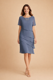 Abito Donna Elegante Estivo Vestibilità Rilassata per Occasioni Formali e Casual 1