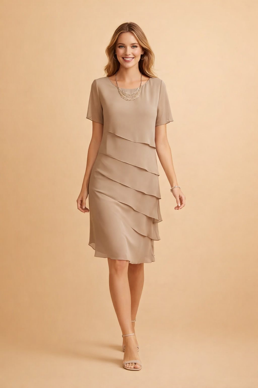 Abito Donna Elegante Estivo Vestibilità Rilassata per Occasioni Formali e Casual 3