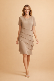 Abito Donna Elegante Estivo Vestibilità Rilassata per Occasioni Formali e Casual 3