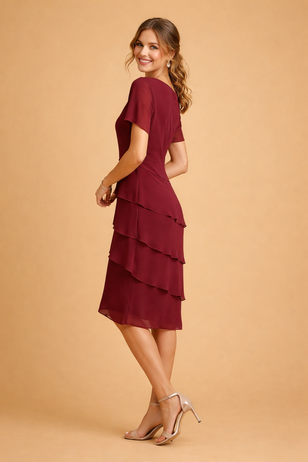 Abito Donna Elegante Estivo Vestibilità Rilassata per Occasioni Formali e Casual 4