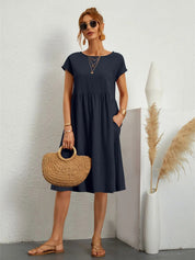 Abito Donna Estivo Elegante con Tasche Pratiche - Vestiti Eleganti Donna per Stile Quotidiano 9
