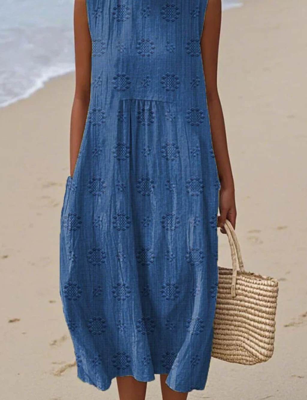 Abito Donna Senza Maniche Ricamato Elegante - Abiti Cerimonia Donna per Occasioni Speciali, Stile Raffinato e Femminile 2