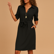 Abito Elegante Donna Estivo Taglio Moderno Comodo per Ufficio e Serate 0