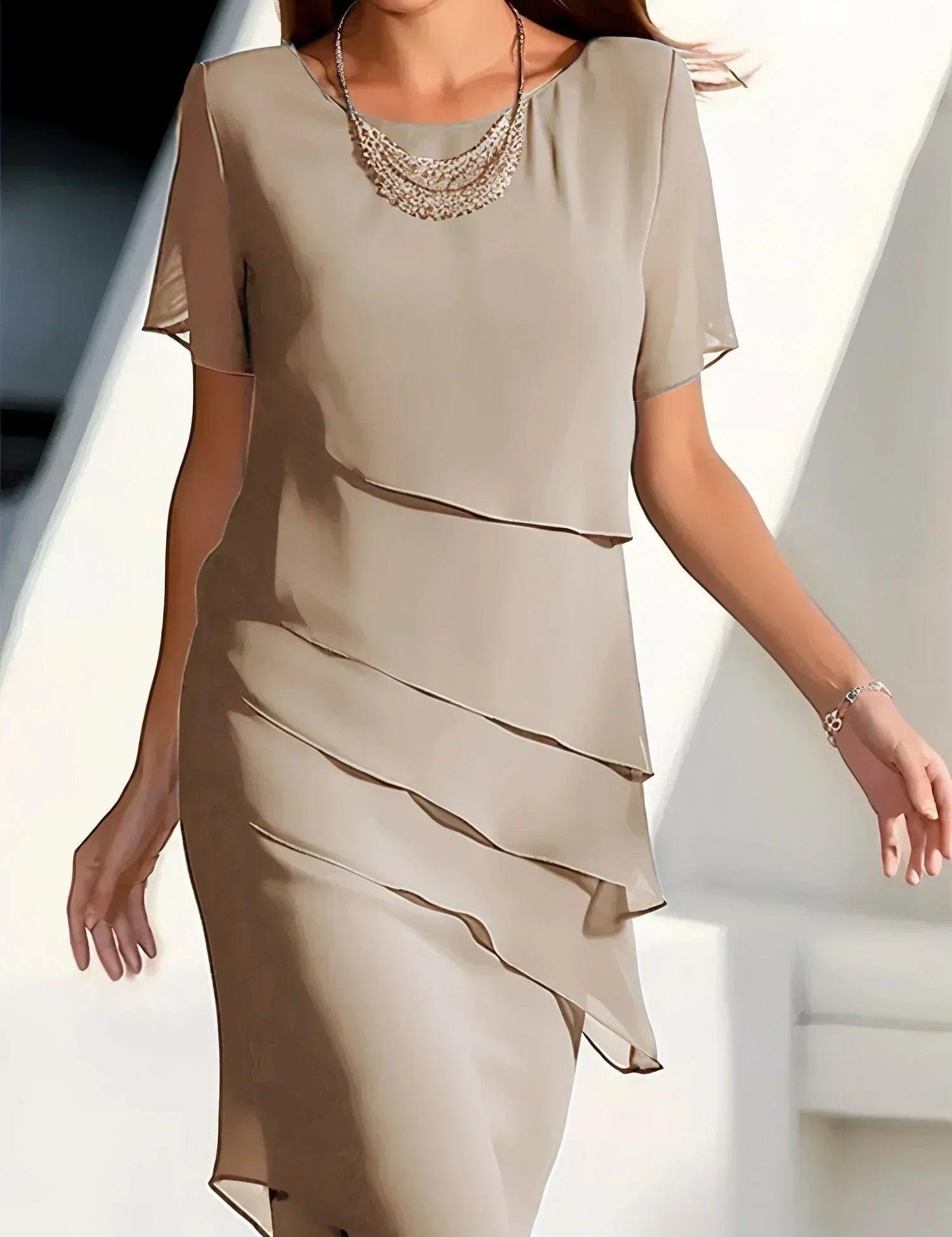 Abito Elegante Donna Estivo per Occasioni Speciali 4