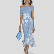 Abito Elegante Donna Longuette Stile Boho per Eventi Estivi - Vestiti Eleganti e Abbigliamento Donna 1