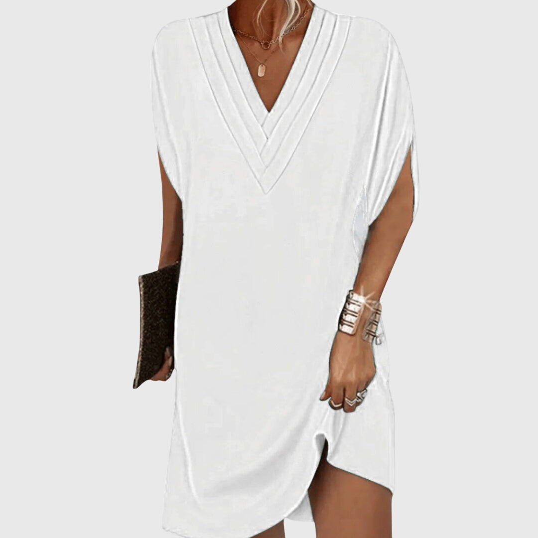 Abito Elegante Donna Scollo a V per Cerimonie e Occasioni Speciali, Vestiti Eleganti per Abbigliamento Donna 5