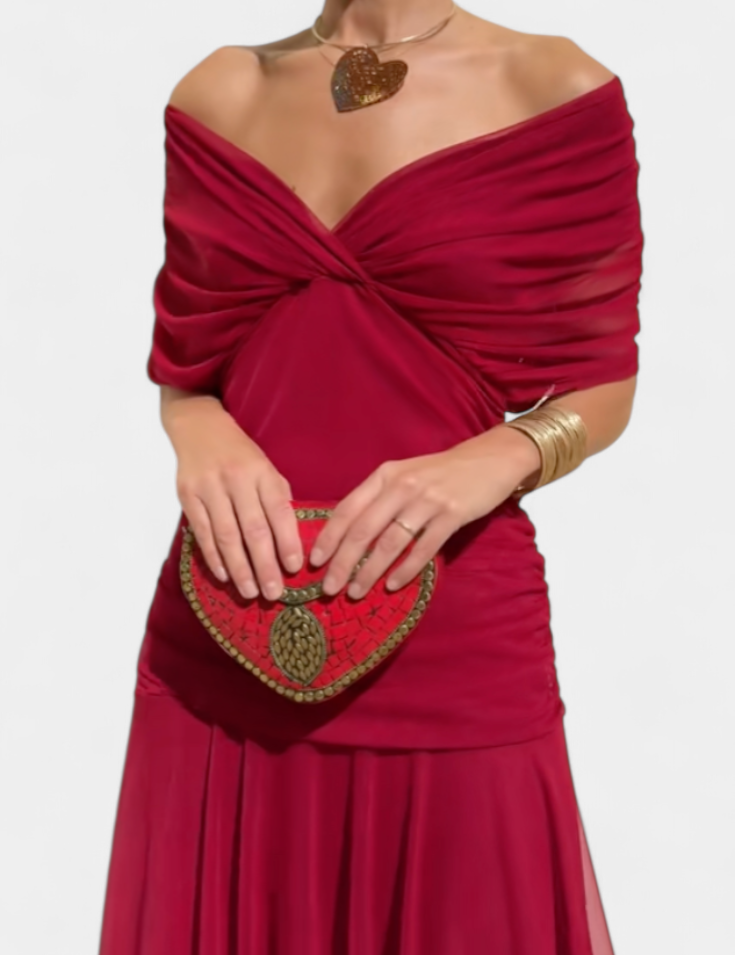 Abito Elegante Lungo con Stampa Floreale per Donne - Look Raffinato e Femminile 12