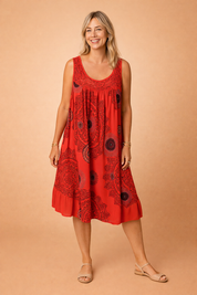 Abito Estivo Donna Senza Maniche Elegante Taglie Forti Leggero e Versatile 2