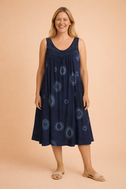 Abito Estivo Donna Senza Maniche Elegante Taglie Forti Leggero e Versatile 3