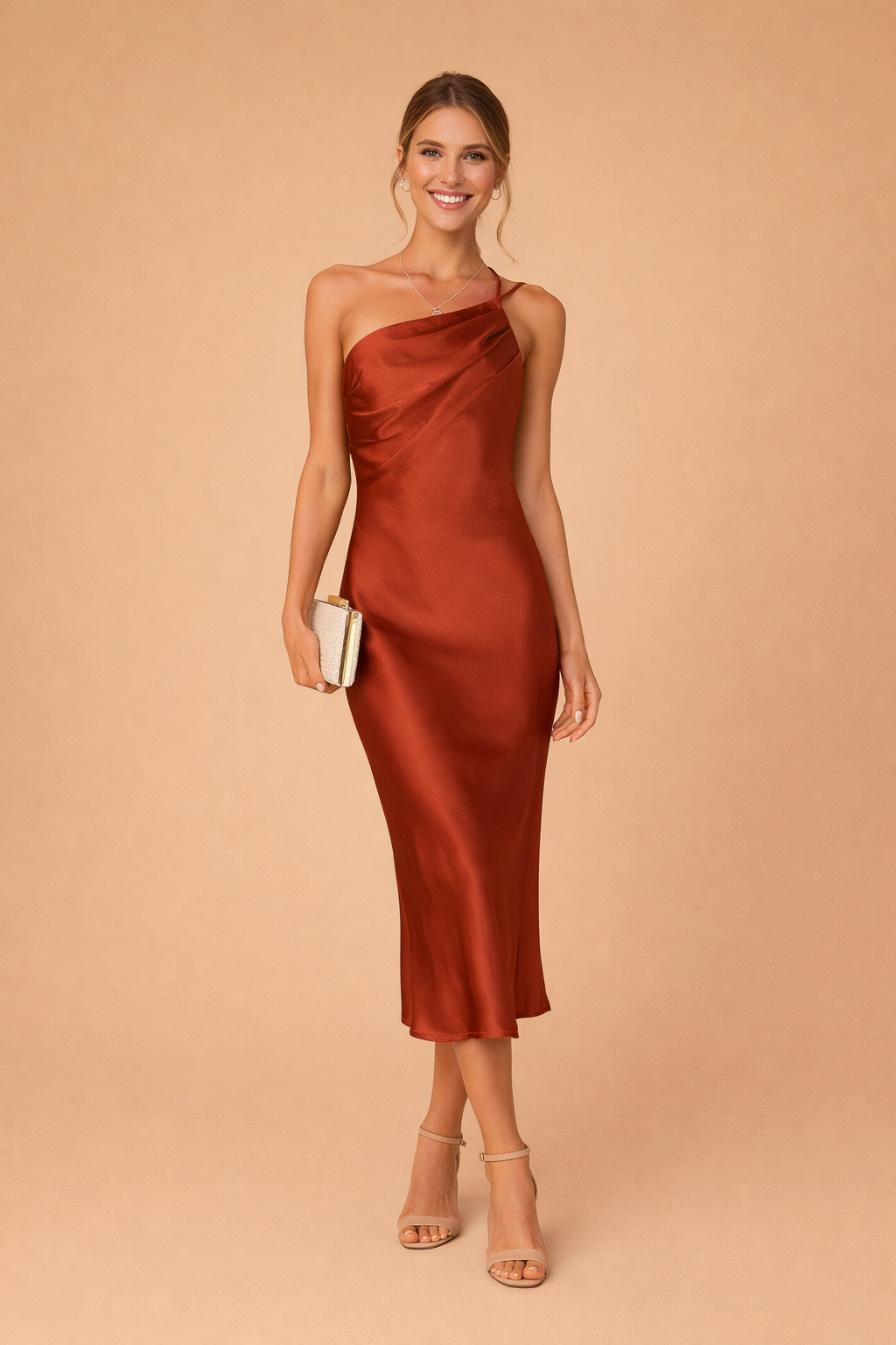 Abito Lungo Donna Elegante Monospalla per Estate e Occasioni Speciali 0