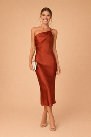 Abito Lungo Donna Elegante Monospalla per Estate e Occasioni Speciali 0
