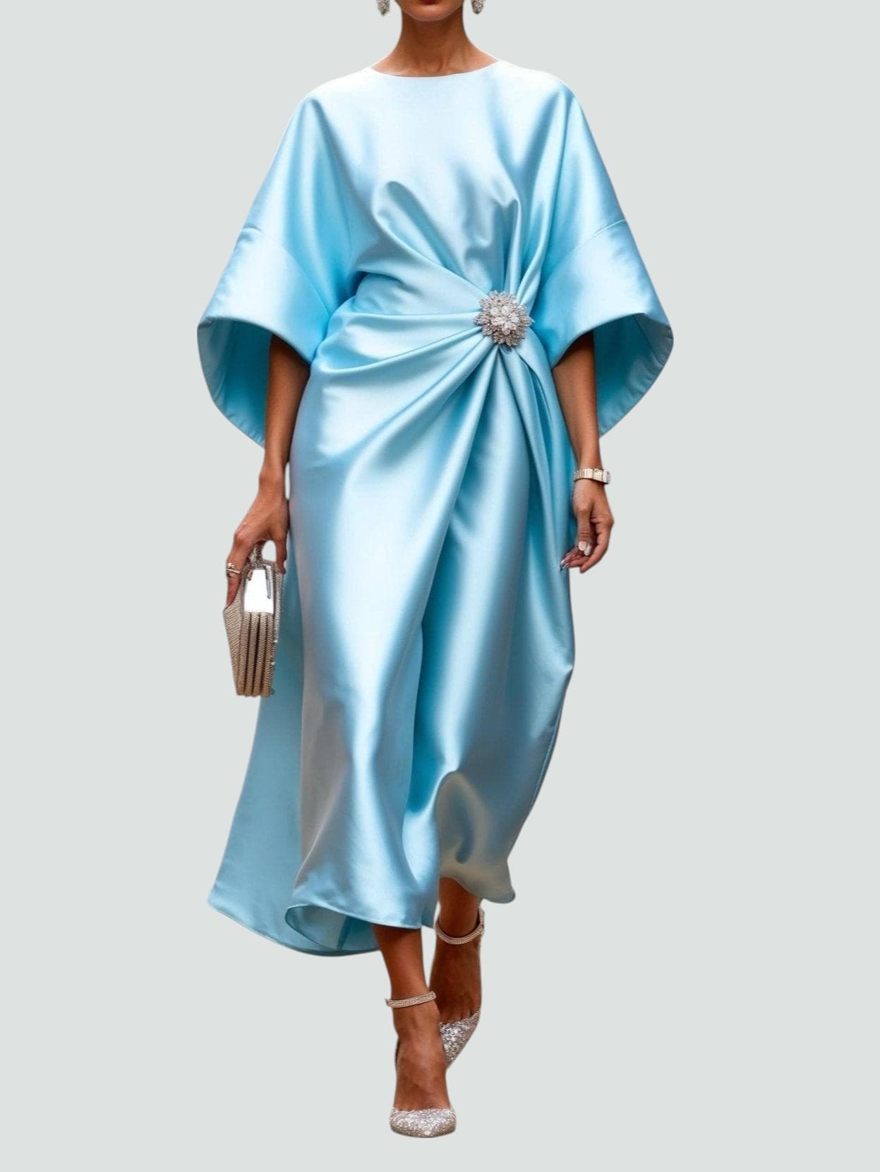 Abito Lungo Elegante da Donna per Cerimonia e Occasioni Speciali 2