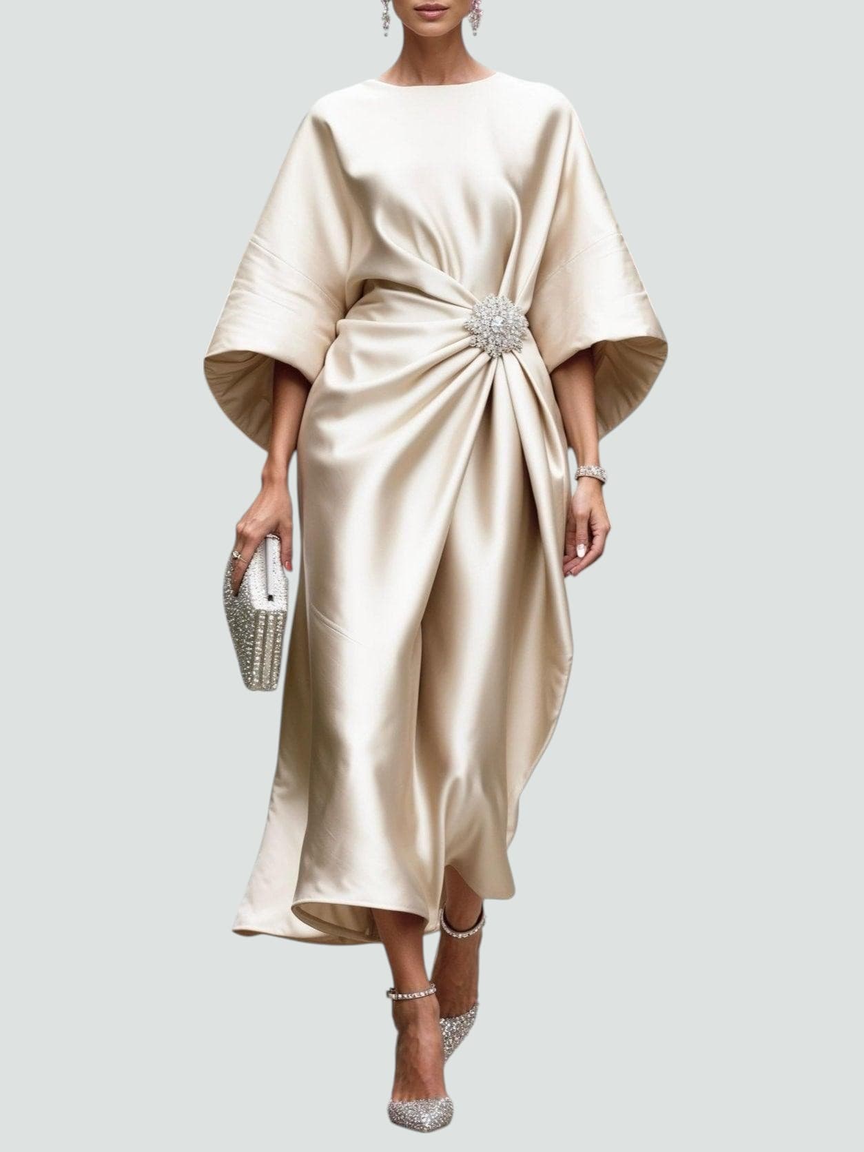 Abito Lungo Elegante da Donna per Cerimonia e Occasioni Speciali 5