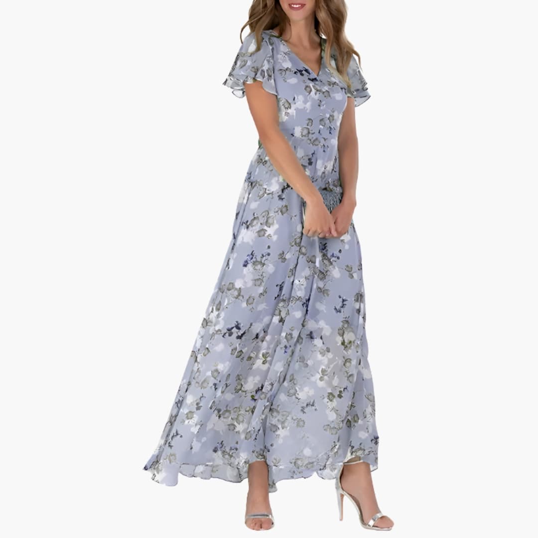 Abito Midi Donna Elegante Girocollo Nero per Eventi Estivi e Matrimoni 1