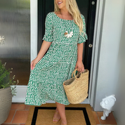 Abito Midi Elegante Donna a Strati - Versatile e Comodo per l'Estate, Perfetto per Ogni Occasione 3