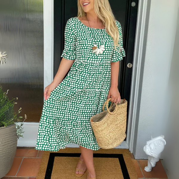 Abito Midi Elegante Donna a Strati - Versatile e Comodo per l'Estate, Perfetto per Ogni Occasione 3
