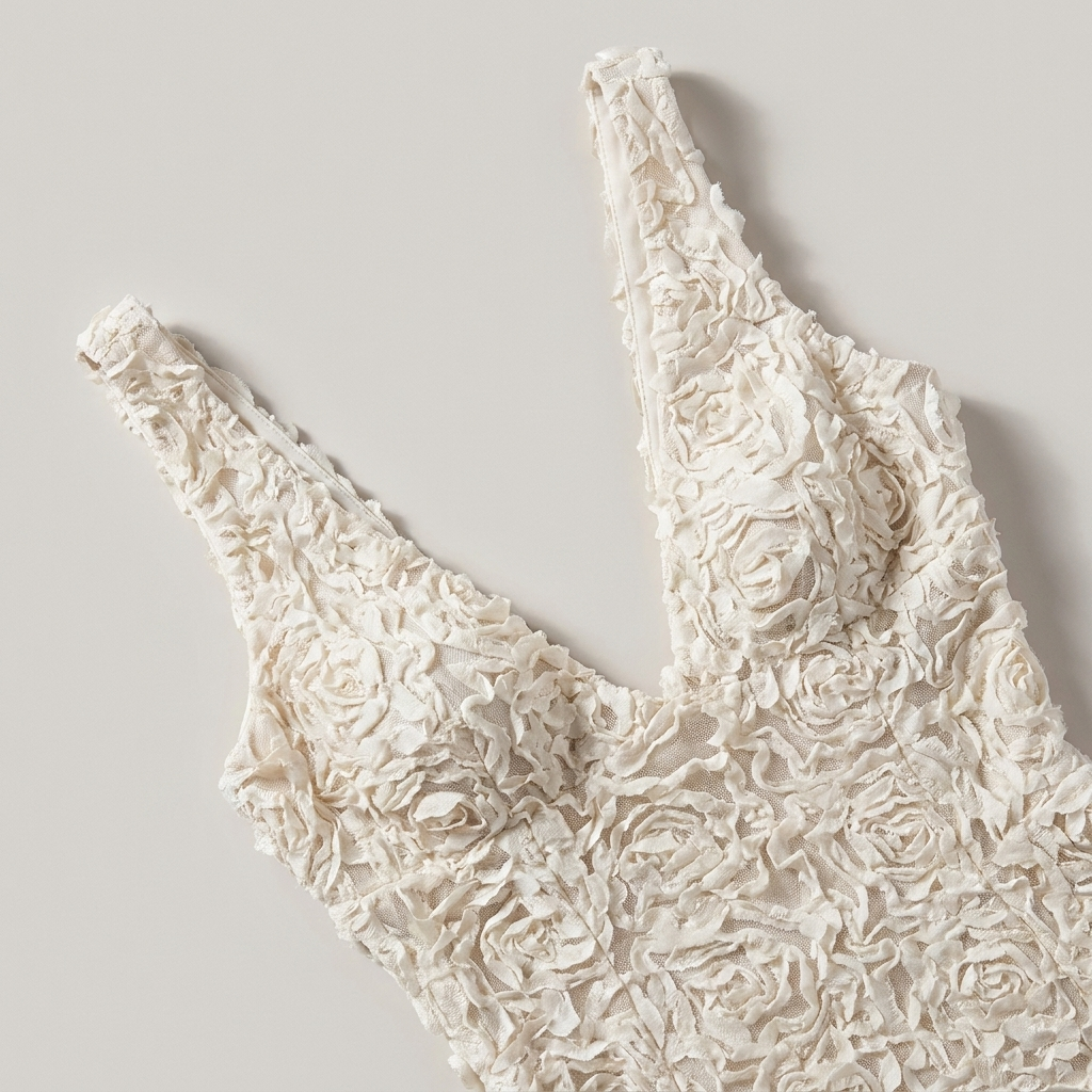 Abito Midi Elegante Donna in Pizzo per Cerimonia e Feste 2
