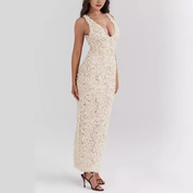 Abito Midi Elegante Donna in Pizzo per Cerimonia e Feste 6