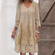 Abito Midi Floreale Elegante Donna Estivo Leggero e Confortevole 2