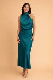 Abito da Donna Elegante Midi per Cerimonia - Vestito Glamour per Occasioni Speciali 4