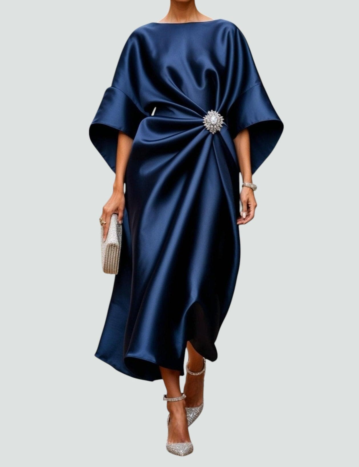 Abito da Sera Lungo Elegante Donna per Occasioni Speciali e Cerimonie 0