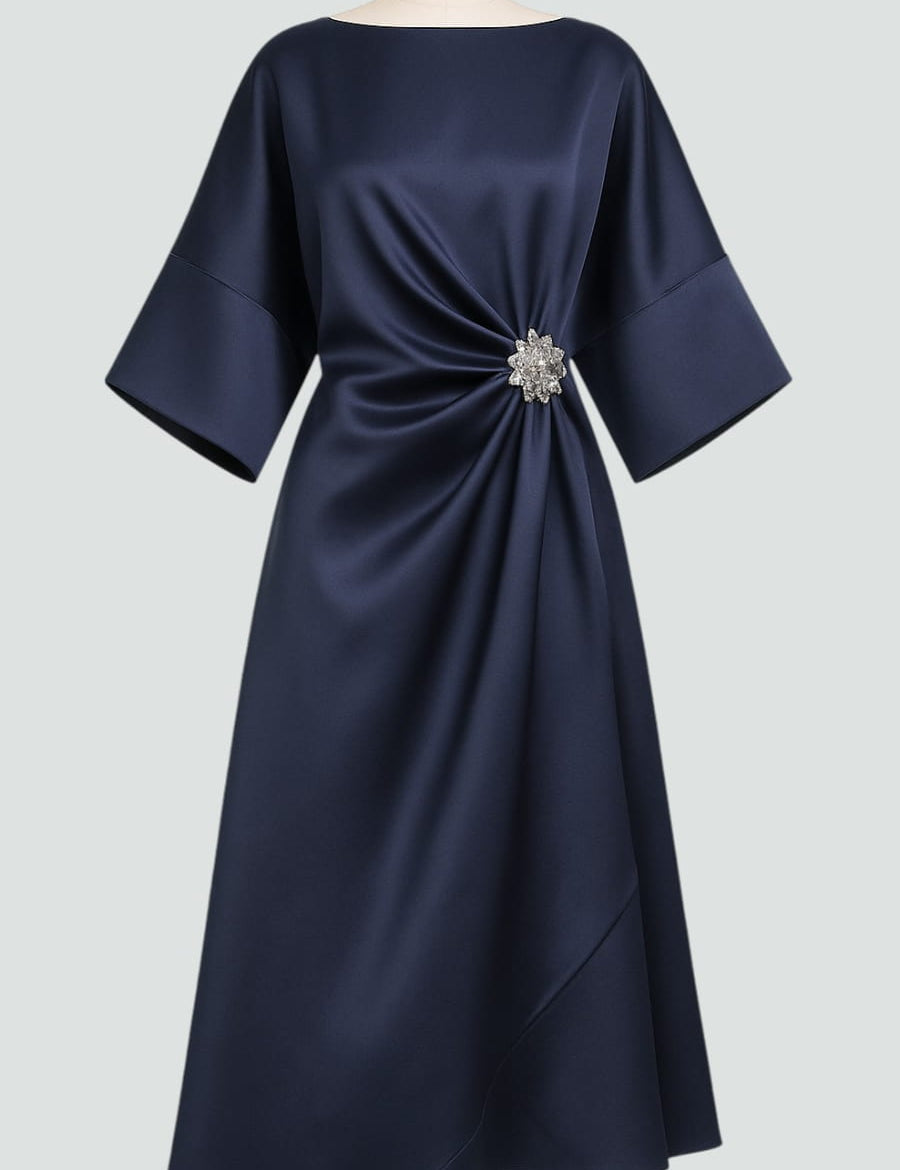 Abito da Sera Lungo Elegante Donna per Occasioni Speciali e Cerimonie 6