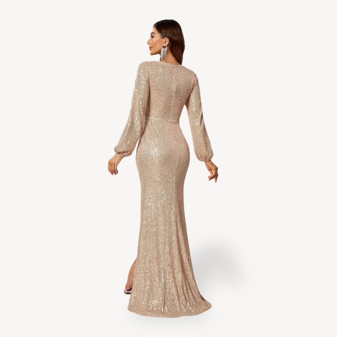 Abito da sera da donna con paillettes | Maxi | Capodanno 3