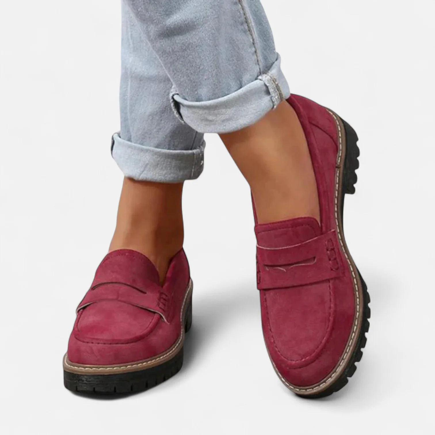 Annika | Damen Klassische Loafer mit Markanter Sohle 6