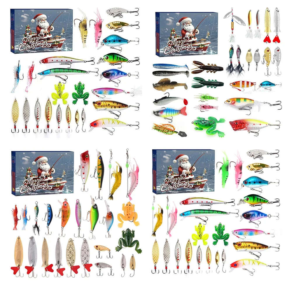 AquaBait | Calendario dell'Avvento premium a tema pesca con 24 esche uniche 2