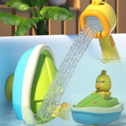 AquaTots | Set di giocattoli da bagno con anatre galleggianti e delicato spruzzatore d'acqua per bambini 3